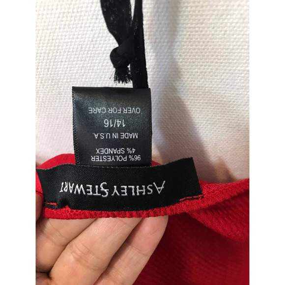 Ashley Stewart Halter Top Red & Black - Picture 5 of 5